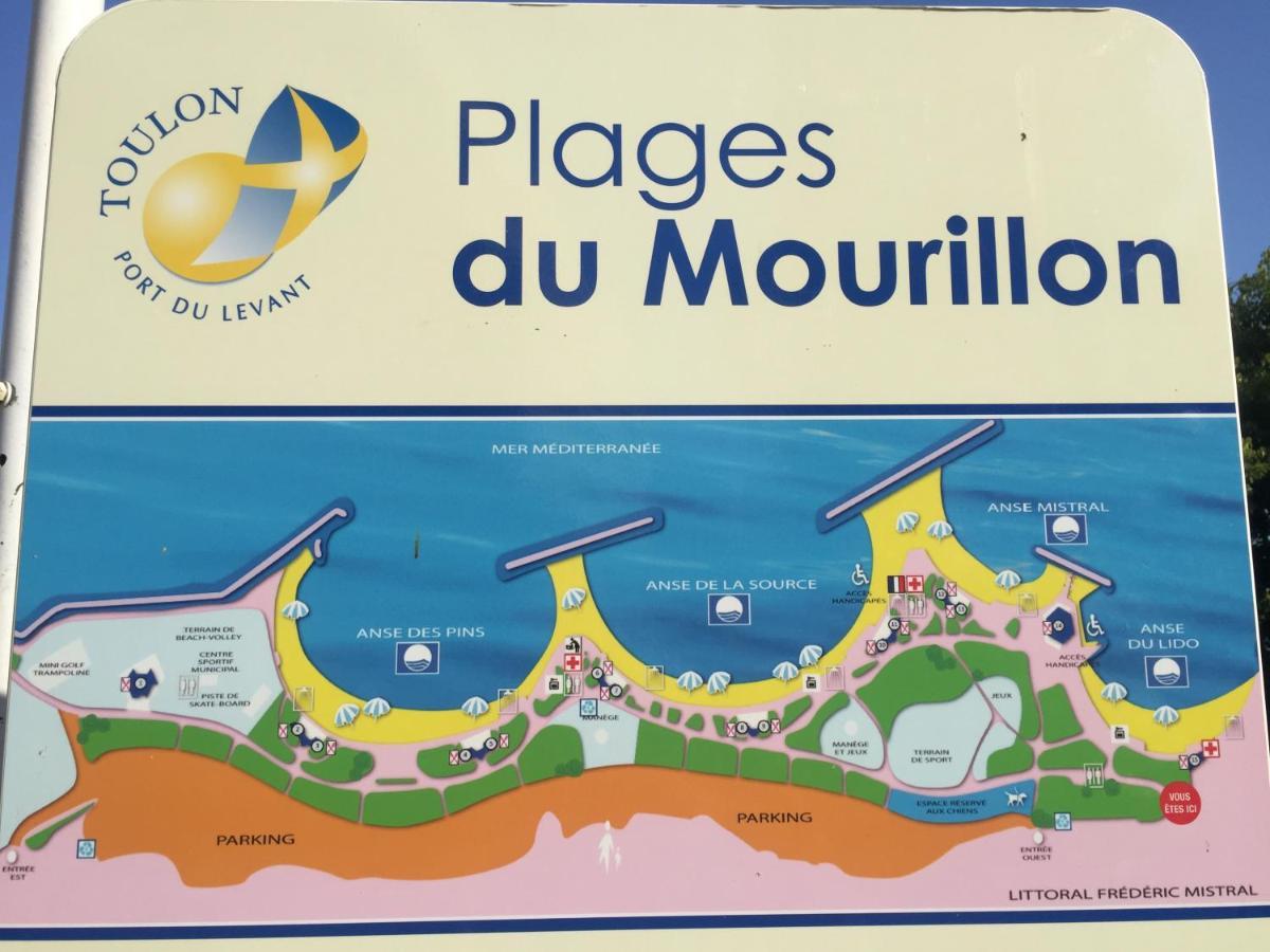 טולון Goeland 3, Climatise, Wifi, Balcons Petite Vue Mer Laterale Au 3 Eme Etage Sans Ascenseur מראה חיצוני תמונה